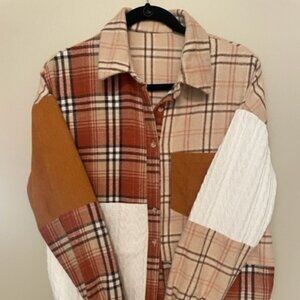 Colorblock Patchwork Flannel